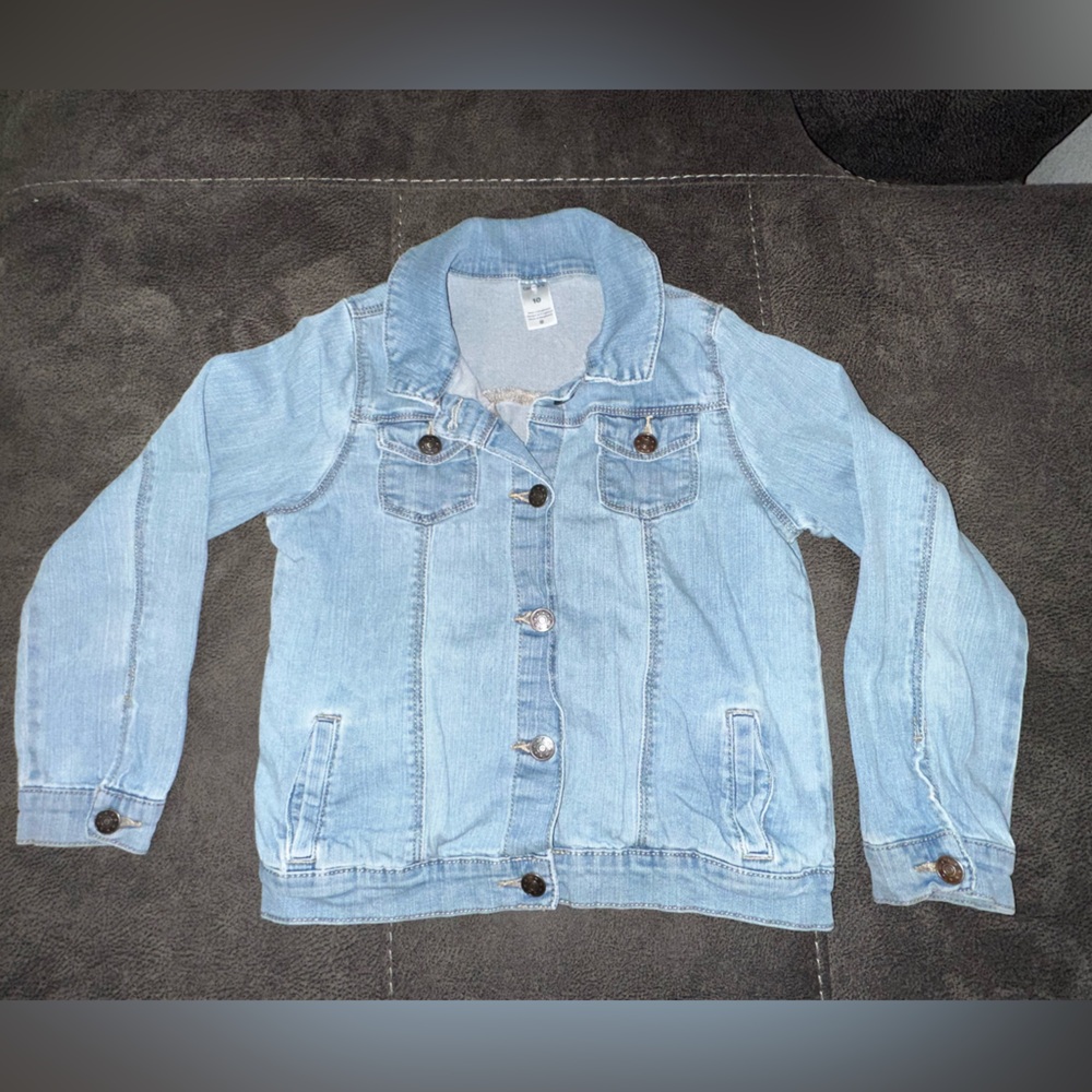 Kids Light Blue Denim Jacket - Picture 2 of 4